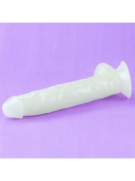 Elastyczne dildo podświetlane z przyssawką 25,5cm - 16