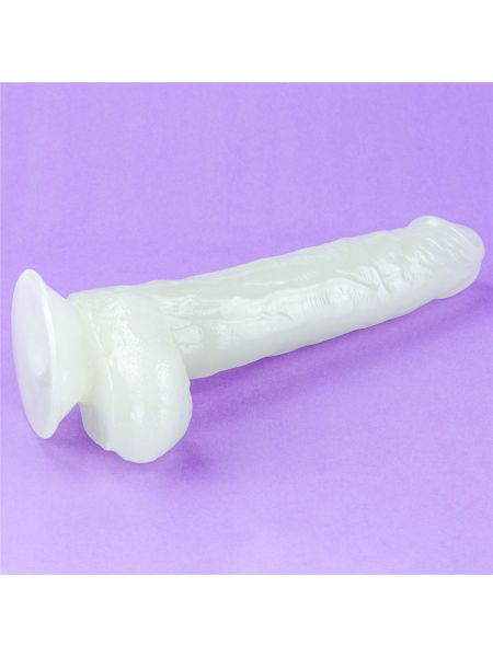 Elastyczne dildo podświetlane z przyssawką 25,5cm - 17