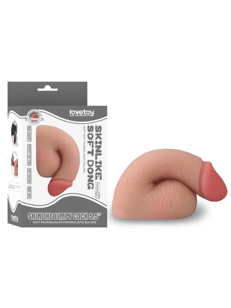 Elastyczny giętki penis realistyczne dildo 13,9 cm