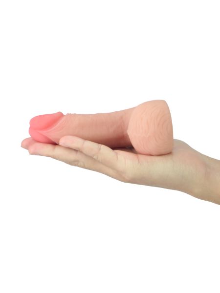 Elastyczny giętki penis realistyczne dildo 13,9 cm - 5