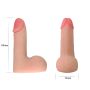 Elastyczny giętki penis realistyczne dildo 13,9 cm - 5