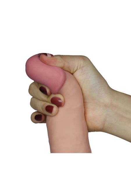 erotyczne dildo gumowe z przyssawka i wibracjami - 7