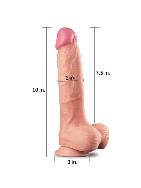 Giętki realistyczny żylasty penis silikonowe dildo - 2