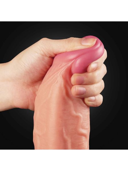 Giętki realistyczny żylasty penis silikonowe dildo - 3