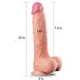 Giętki realistyczny żylasty penis silikonowe dildo - 3