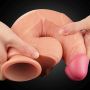 Giętki realistyczny żylasty penis silikonowe dildo - 6