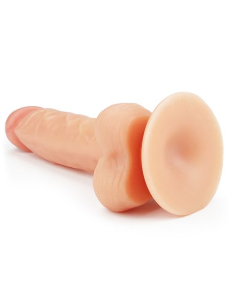 Giętki żyły penis gruby z przyssawką dildo 20 cm - 6