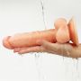 Giętki żyły penis gruby z przyssawką dildo 20 cm - 5