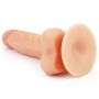 Giętki żyły penis gruby z przyssawką dildo 20 cm - 7