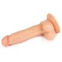 Giętki żyły penis gruby z przyssawką dildo 20 cm - 13