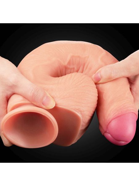 Giętkie realistyczne dildo z przyssawką penis 28cm - 5