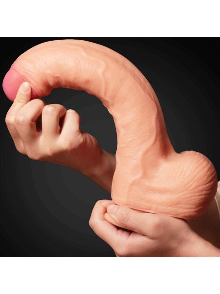 Giętkie realistyczne dildo z przyssawką penis 28cm - 8