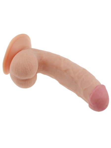 Grube dildo żylaste penis z jądrami przyssawką - 6