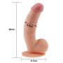 Grube dildo żylaste penis z jądrami przyssawką - 5