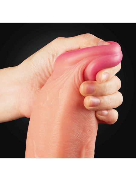 Grube realistyczne żylaste dildo przyssawka 30,5cm - 3