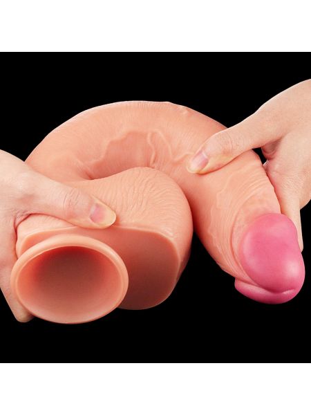 Grube realistyczne żylaste dildo przyssawka 30,5cm - 5