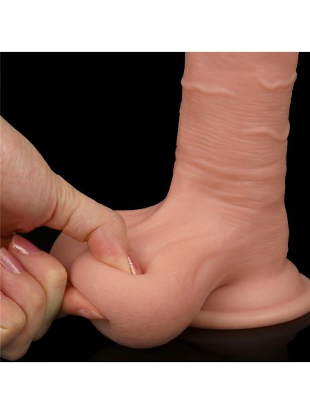 Grube żylaste dildo z jadrami giętkie 19,5 cm - 7