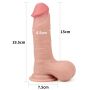 Grube żylaste dildo z jadrami giętkie 19,5 cm - 5