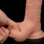 Grube żylaste dildo z jadrami giętkie 19,5 cm - 8