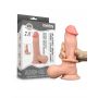 Grube żylaste dildo z jadrami giętkie 19,5 cm - 2