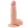 Grube żylaste dildo z przyssawką i jadrami 18 cm - 4