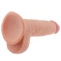 Grube żylaste dildo z przyssawką i jadrami 18 cm - 5