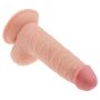 Grube żylaste dildo z przyssawką i jadrami 18 cm - 6