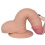 Grube żylaste dildo z przyssawką i jadrami 18 cm - 7