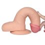 Grube żylaste dildo z przyssawką i jadrami 20 cm - 6