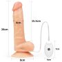 Majtki strap-on w zestawie z wibrującym dildo 20cm - 14