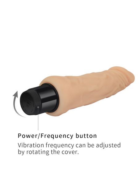 Wibrator naturalny miękki realistyczny penis 20 cm - 5
