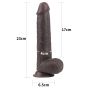 Murzyńskie dildo z dwuwarstwowego materiału 23 cm - 3