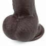 Murzyńskie dildo z dwuwarstwowego materiału 23 cm - 11