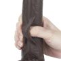 Murzyńskie dildo z dwuwarstwowego materiału 23 cm - 15