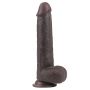 Murzyńskie dildo z dwuwarstwowego materiału 23 cm - 18