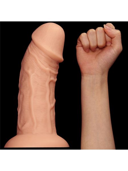 Ogromne dildo realistyczny wygląd przyssawka 24 cm - 4