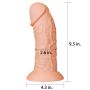 Ogromne dildo realistyczny wygląd przyssawka 24 cm - 3