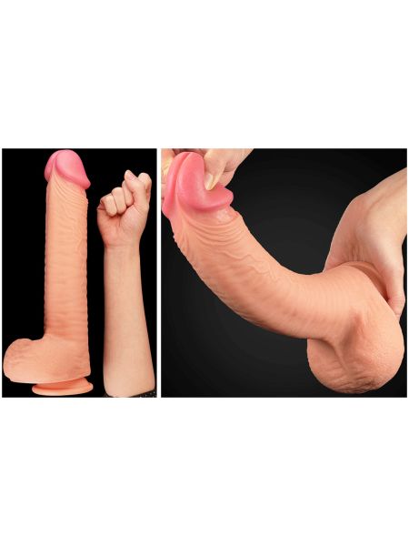 Ogromne dildo realistyczny wygląd przyssawka 30 cm - 13