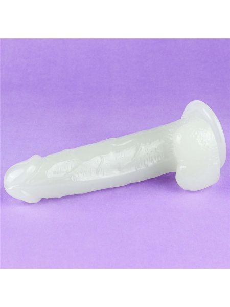 Podświetlane dildo sztuczny penis mocna przyssawka - 14