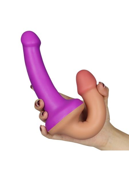 Podwójne dildo dwa kolory silikonowe 31,5 cm - 2