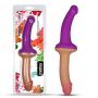 Podwójne dildo dwa kolory silikonowe 31,5 cm - 2