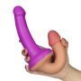 Podwójne dildo dwa kolory silikonowe 31,5 cm - 3