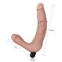 Podwójne dildo z wypustkami strap-on realistyczny - 7