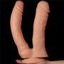 Podwójne potężne dildo do sexu wyżyłowane 33 cm - 4