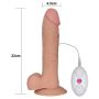 Proste dildo eko skóra realistyczne wibracje 22 cm - 4