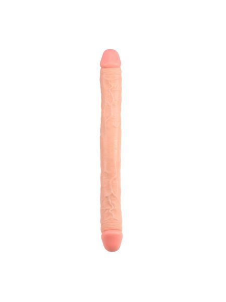 Proste podwójne dildo do sexu lesbijskiego 46 cm - 2