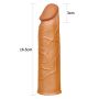 Realistyczna nakładka na penisa żylaste dildo 17cm - 6