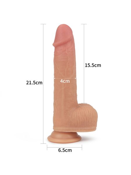 Realistyczne dildo  z przyssawką obrotowe 21,5 cm - 2