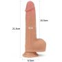 Realistyczne dildo  z przyssawką obrotowe 21,5 cm - 3