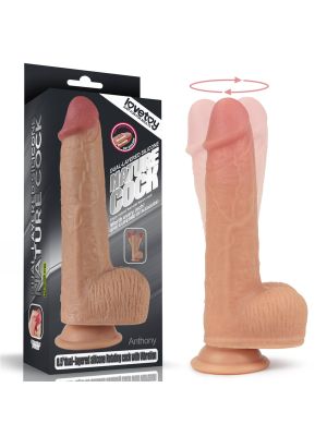 Realistyczne dildo  z przyssawką obrotowe 21,5 cm